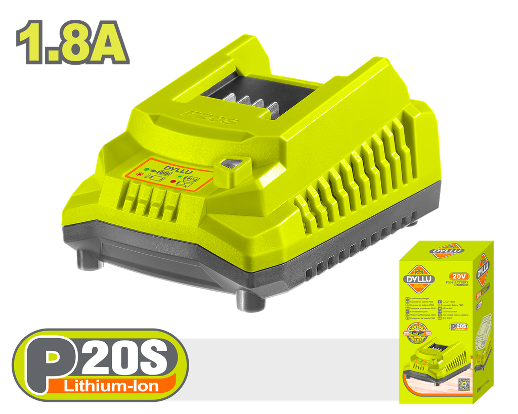 Cargador Inteligente Para Baterias 20v 1.8ah Dyllu Udtfcp518
