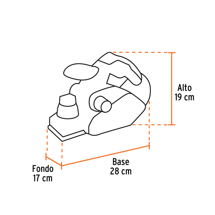 Cepillo eléctrico 3-1/4", 850W, TRUPER PRO  100502