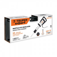 Martillo demoledor HEX 20 kg 55 J 1600 W, Truper Expert 100893