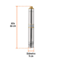 Bomba sumergible, tipo bala, 3/4 HP, agua limpia, Truper  16934