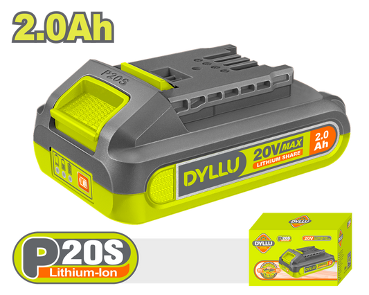 Bateria 20v 2.0ah Ion Lithium Dyllu  Dtlbp520